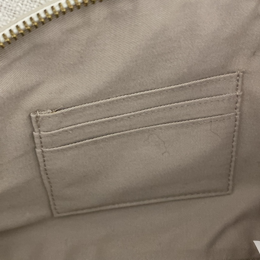 Banana Republic Blue/White Stripe with Pink Pineapple Print Clutch - Picture 10 of 13